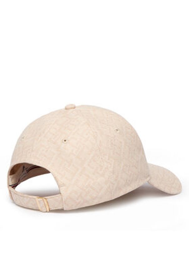 TOMMY HILFIGER - Tommy Hilfiger Czapka z daszkiem Monogram Jacq Cap AW0AW18331 Beżowy. Kolor: beżowy. Materiał: bawełna