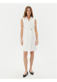 DKNY Sukienka koktajlowa DD5U1H66 Écru Slim Fit. Materiał: syntetyk. Styl: wizytowy #3