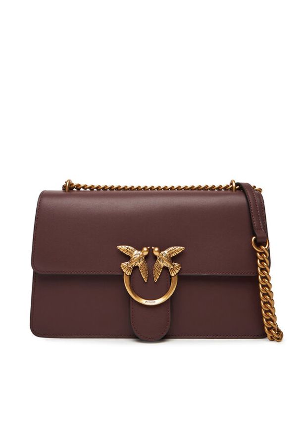 Pinko - PINKO Torebka Love One Classic Dc Al 25-26 PLTT 100941 A0F1 Brązowy. Kolor: brązowy. Materiał: skórzane