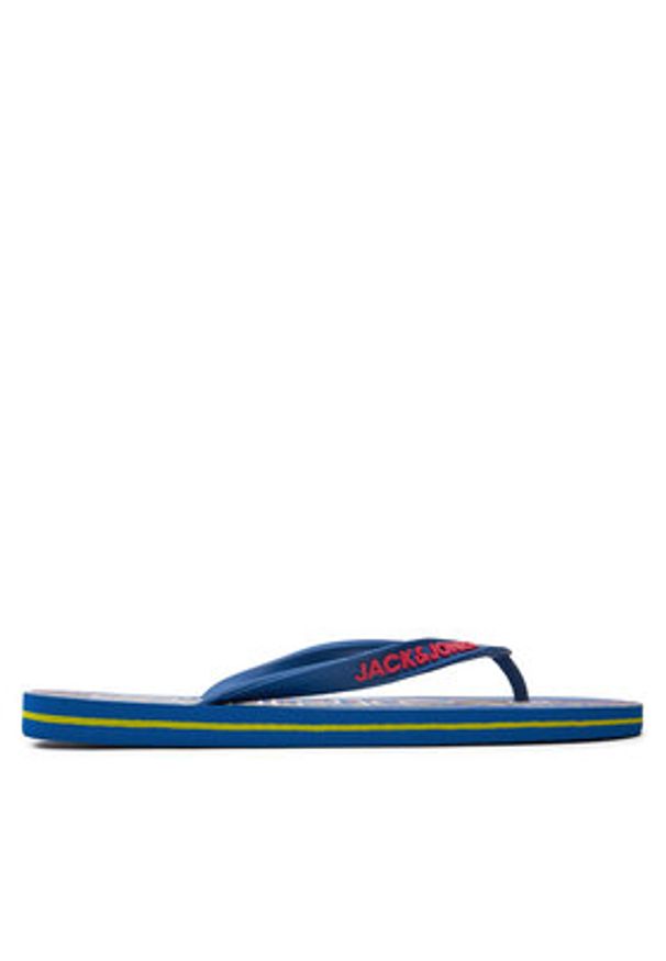 Jack & Jones - Jack&Jones Japonki Jfwlogo 12251259 Granatowy. Kolor: niebieski. Materiał: guma