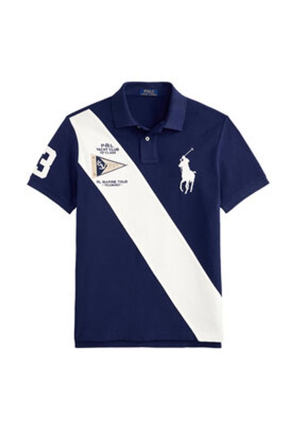 Polo Ralph Lauren Polo 710B21920001 Granatowy Regular Fit. Typ kołnierza: polo. Kolor: niebieski. Materiał: bawełna