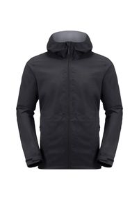 Kurtka przeciwdeszczowa męska Jack Wolfskin Elsberg 2.5L. Kolor: szary, wielokolorowy, czarny