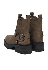 Replay - REPLAY Botki GWL68.000.C0007S Brązowy. Kolor: brązowy. Materiał: skóra #5