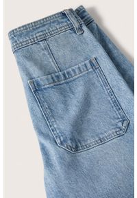 mango - Mango jeansy Catherin damskie high waist. Stan: podwyższony. Kolor: fioletowy #9