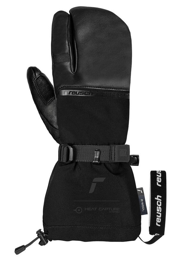 Rękawice Reusch Duality R-WOOL Lobster. Kolor: czarny. Sezon: zima. Sport: narciarstwo