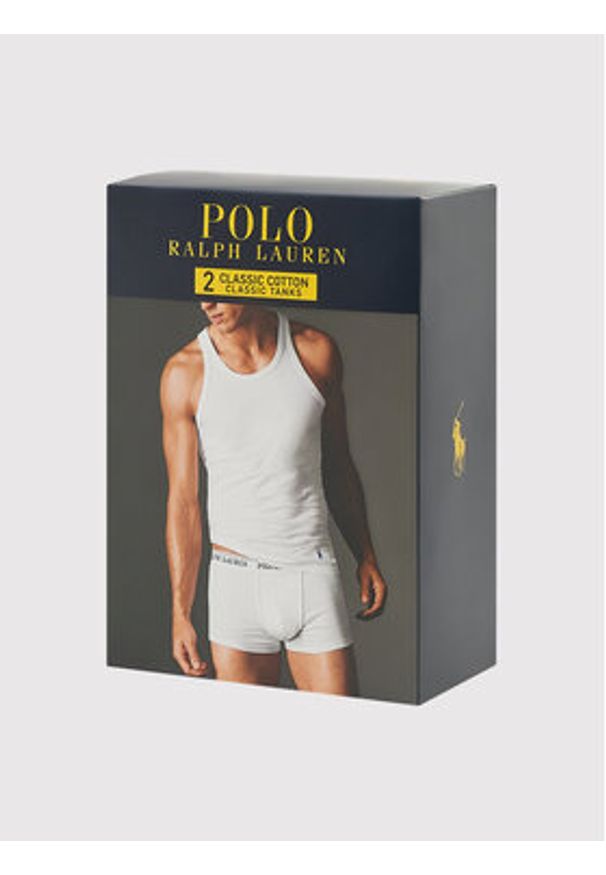 Polo Ralph Lauren Komplet tank topów 714835886001 Biały Regular Fit. Typ kołnierza: polo. Kolor: biały. Materiał: bawełna