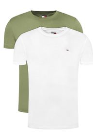 Tommy Jeans Komplet 2 t-shirtów DM0DM20687 Kolorowy Slim Fit. Materiał: bawełna. Wzór: kolorowy