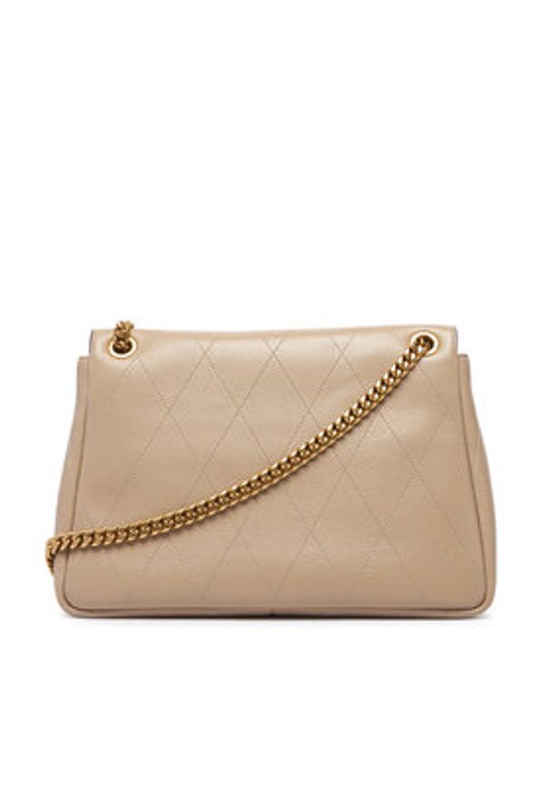 Tory Burch Torebka Charlie Quilted Shoulder Bag 185828 Kremowy. Kolor: kremowy. Materiał: skórzane