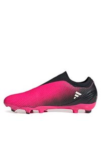 Adidas - adidas Buty X Speedportal.3 Laceless Firm Ground Boots GZ5065 Różowy. Kolor: różowy. Materiał: materiał