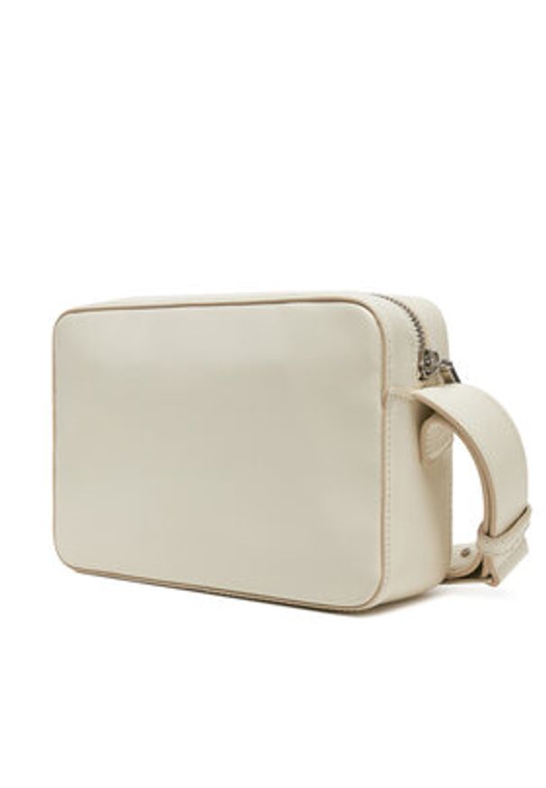 Calvin Klein Torebka Embossed Logo Camera Bag K60K612555 Beżowy. Kolor: beżowy. Materiał: skórzane