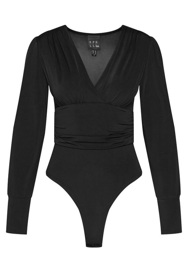ACCESS FASHION Body 54-2018-324 Czarny Slim Fit. Kolor: czarny. Materiał: syntetyk