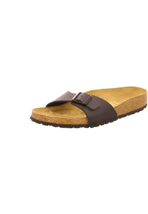 Klapki damskie Birkenstock 040793. Kolor: brązowy. Materiał: materiał, syntetyk