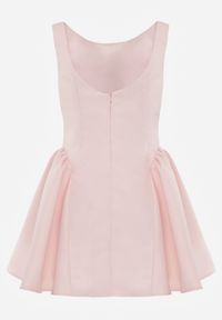 Born2be - Różowa Elegancka Sukienka o Rozkloszowanym Kroju Bez Rękawów Eupene. Okazja: na co dzień. Kolor: różowy. Długość rękawa: bez rękawów. Typ sukienki: proste, rozkloszowane. Styl: elegancki #8