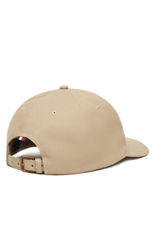 TOMMY HILFIGER - Tommy Hilfiger Czapka z daszkiem Flag Seasonal 5 Panel AM0AM13562 Beżowy. Kolor: beżowy. Materiał: materiał, bawełna