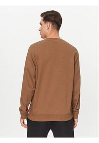 New Balance Bluza Essentials Stacked Logo French Terry Crewneck MT31538 Brązowy Regular Fit. Kolor: brązowy. Materiał: bawełna #5