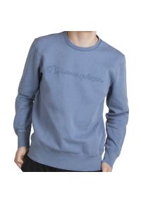 Champion Script Logo Sweatshirt > 215207-BS125. Materiał: polar, bawełna. Długość rękawa: długi rękaw. Długość: długie. Wzór: aplikacja. Styl: klasyczny