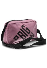 Big Star Accessories - Torba damska Big Star, kosmetyczka wykonana z materiału syntetycznego z nadrukowanym logo na froncie zapinana na zamek błyskawiczny, róż ciemny, II57. Kolor: różowy. Styl: casual, elegancki #6