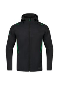 Bluza dresowa z kapturem Jako Challenge. Typ kołnierza: kaptur. Kolor: wielokolorowy, czarny, zielony. Materiał: dresówka. Styl: sportowy #1