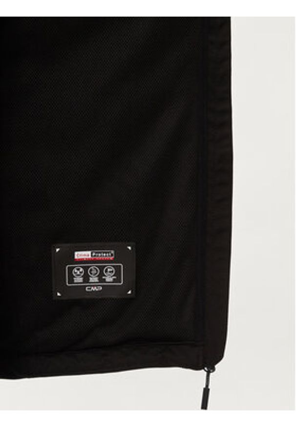 CMP Kurtka przeciwdeszczowa 39A5027 Czarny Regular Fit. Kolor: czarny. Materiał: syntetyk