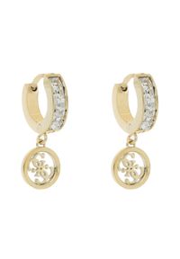 Guess Kolczyki Huggie Me JUBE03 147JW Żółte złoto. Materiał: złote. Kolor: żółty, złoty, wielokolorowy #1