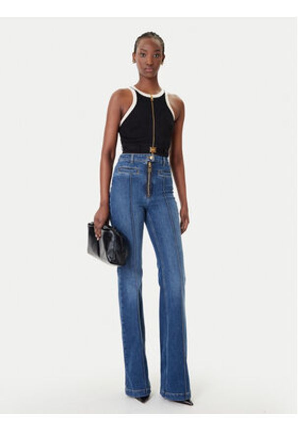 Elisabetta Franchi Jeansy PJ-17D-61E2 139 Niebieski Regular Fit. Kolor: niebieski