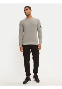 Calvin Klein Jeans Sweter J30J323989 Szary Regular Fit. Kolor: szary. Materiał: bawełna #2