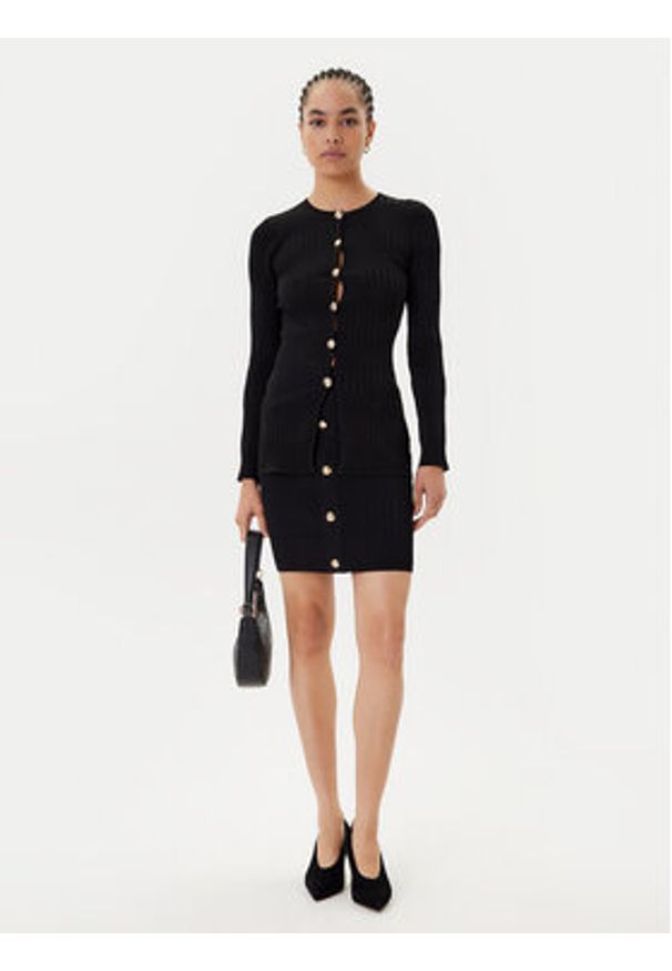 Marciano Guess Spódnica mini 5YGD32 5881Z Czarny Slim Fit. Kolor: czarny. Materiał: wiskoza