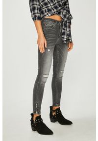 only - Only - Jeansy. Kolor: szary. Materiał: jeans #1