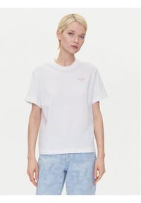 Mustang T-Shirt Floris 1016158 Biały Relaxed Fit. Kolor: biały. Materiał: bawełna
