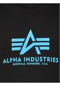 Alpha Industries T-Shirt Basic 100501 Czarny Regular Fit. Kolor: czarny. Materiał: bawełna #3