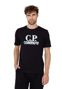 C.P. Company - C.P. COMPANY Czarny męski t-shirt Short Sleeve, Rozmiar XL. Kolor: czarny. Długość rękawa: krótki rękaw. Długość: krótkie #6