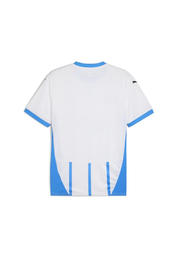 Puma - Męska koszulka wyjazdowa US Sassuolo Calcio 24/25 PUMA White Ignite Blue. Kolor: niebieski, wielokolorowy, biały. Sport: piłka nożna