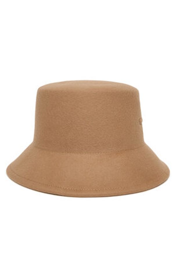 Weekend Max Mara Czapka Yaqui 2525576075 Brązowy. Kolor: brązowy. Materiał: materiał, wełna