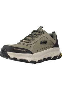 skechers - Buty do chodzenia męskie Skechers Dlux Trekker. Kolor: wielokolorowy. Materiał: syntetyk, tkanina, skóra. Sport: turystyka piesza