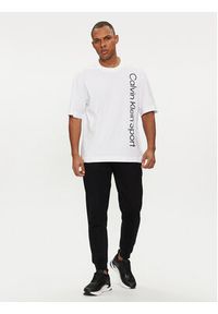 Calvin Klein Performance T-Shirt 00GMS4K173 Biały Regular Fit. Kolor: biały. Materiał: bawełna