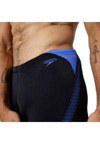 Bokserki kąpielowe męskie Speedo Hyper Boom Splice. Kolor: czarny, niebieski, wielokolorowy. Materiał: poliester
