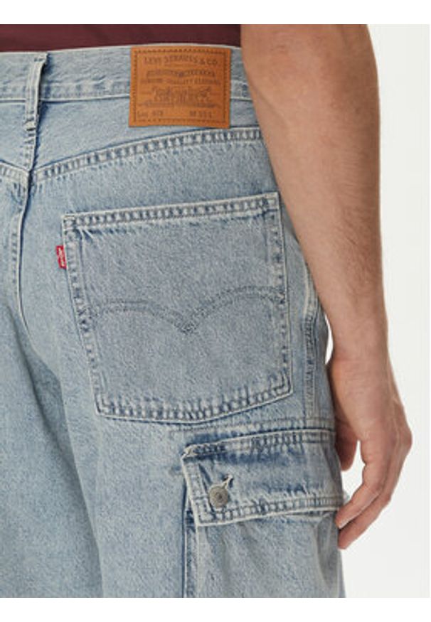 Levi's® Szorty jeansowe 478™ 001GU-0004 Niebieski Baggy Fit. Kolor: niebieski. Materiał: bawełna