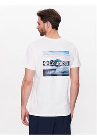 columbia - Columbia T-Shirt Rapid Ridge Back Graphic 1934824 Biały Regular Fit. Kolor: biały. Materiał: bawełna #3