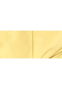 TOP SECRET - Gładka bluza z zakładką z przodu. Kolor: żółty. Materiał: tkanina. Długość: długie. Wzór: gładki. Sezon: wiosna #6