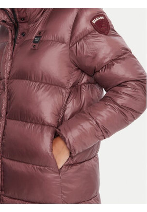 Blauer Płaszcz zimowy 25WBLDK02073 Bordowy Regular Fit. Kolor: czerwony. Materiał: syntetyk. Sezon: zima