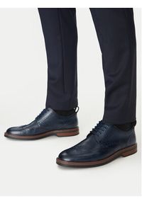 Clarks Półbuty Aldwin Limit 26178471 Granatowy. Kolor: niebieski. Materiał: skóra #7