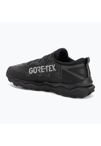 Buty do biegania męskie Mizuno Wave Daichi 9 Gtx. Kolor: czarny. Materiał: syntetyk, materiał. Szerokość cholewki: normalna. Model: Mizuno Wave. Sport: bieganie