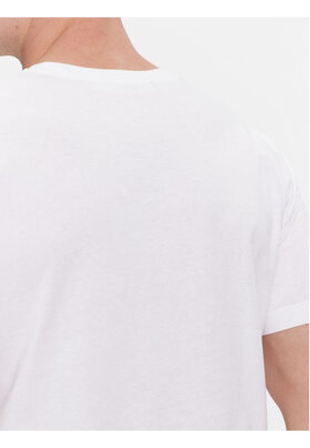 Karl Lagerfeld - KARL LAGERFELD Komplet 2 t-shirtów 765000 500298 Biały Slim Fit. Typ kołnierza: dekolt w karo. Kolor: biały. Materiał: bawełna