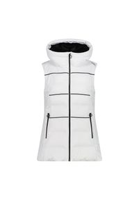 Damska kurtka bez rękawów CMP. Kolor: czarny, wielokolorowy, biały. Długość rękawa: bez rękawów. Sezon: zima #1