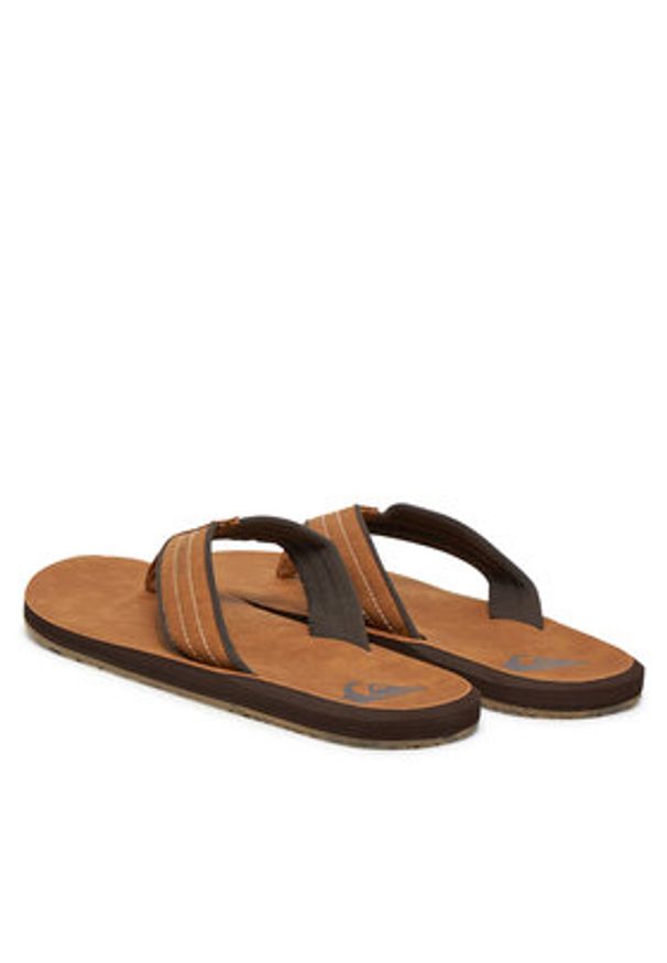 Quiksilver Japonki 808416 Brązowy. Kolor: brązowy. Materiał: materiał, syntetyk
