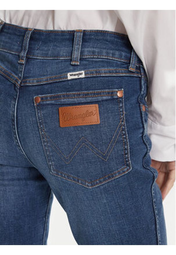 Wrangler Jeansy Bold 112371207 Granatowy Bootcut Fit. Kolor: niebieski