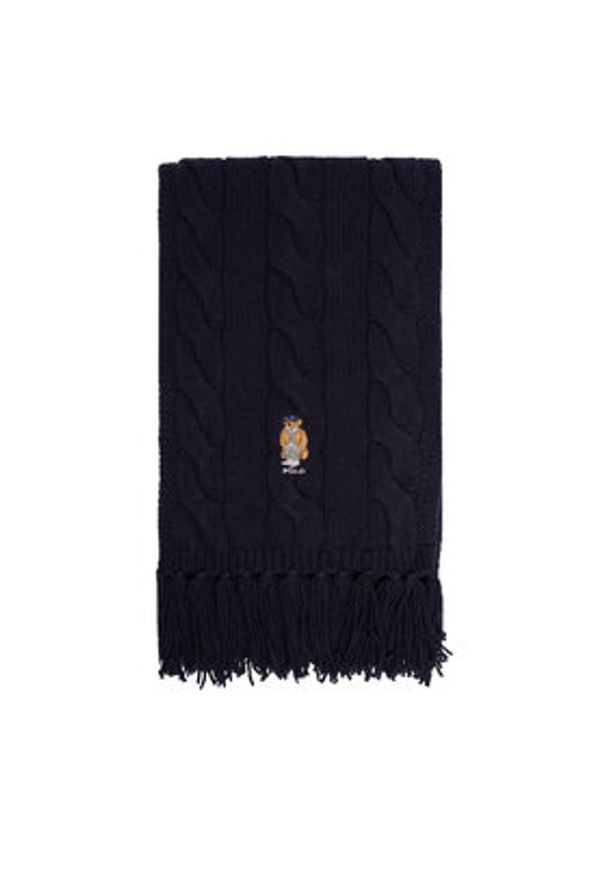Polo Ralph Lauren Szalik 455981434002 Granatowy. Kolor: niebieski. Materiał: wełna