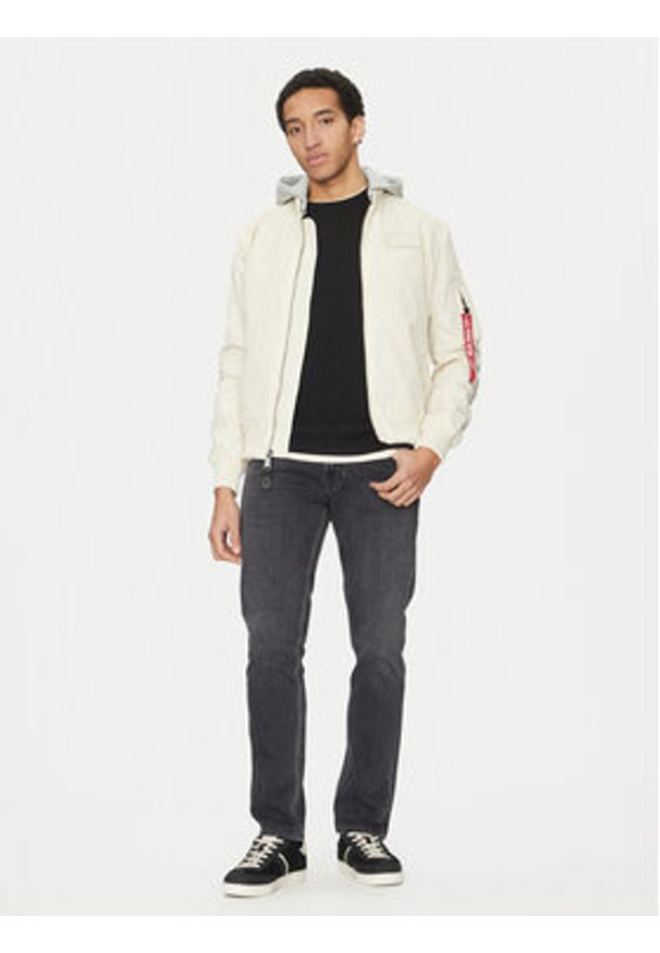 Alpha Industries Kurtka bomber Ma-1 196108 Beżowy Regular Fit. Kolor: beżowy. Materiał: syntetyk