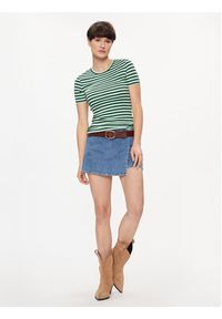 Pepe Jeans T-Shirt Jada PL505847 Zielony Regular Fit. Kolor: zielony. Materiał: bawełna