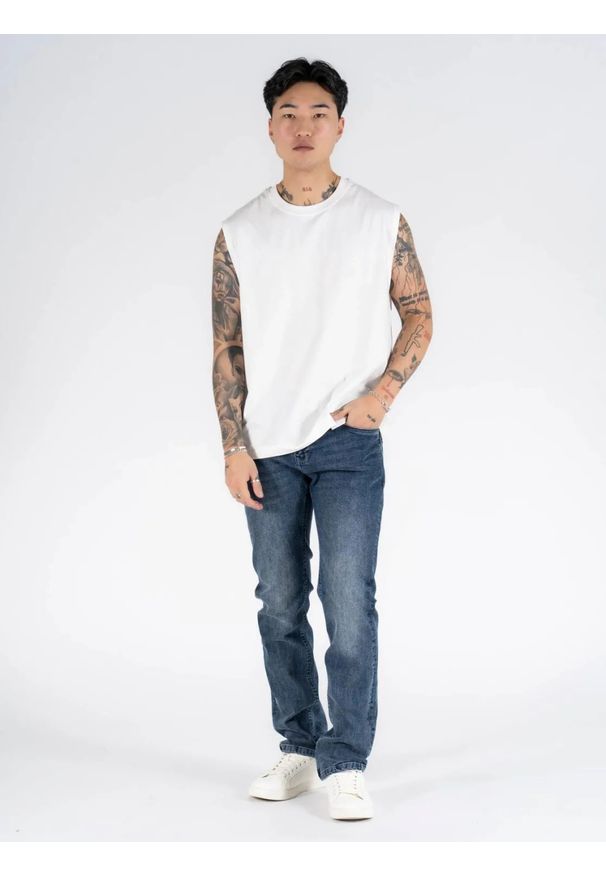 MARCUS - Męskie Spodnie Jeansowe Marcus Felix 2211 Urban Blue Used 14-200296